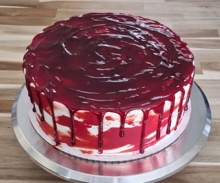 Red Velvet Horror Movie Cake